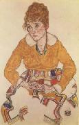 Egon Schiele Portrait of the Artist's Wife (mk12) painting